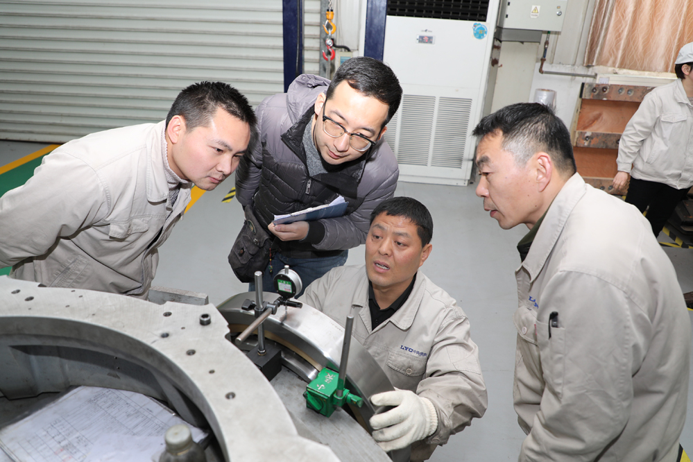 The first large diameter off-axis telescope bearing in China was successfully finished from production line at LYC Bearing Corporation